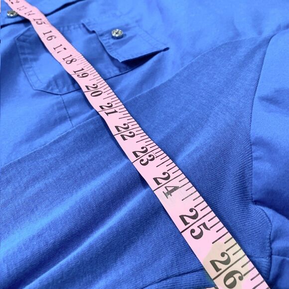 Laura Scott Women's Size 2x Button Front Shirt Button Up Sleeve Black White Blue - Picture 4 of 8